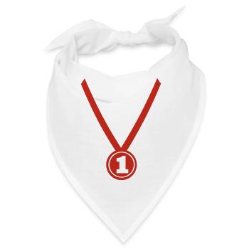 Medaille - Bandana - Weiß - Vorne