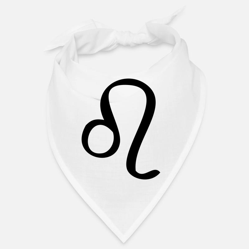 Löwe Sternzeichen - Bandana - Weiß