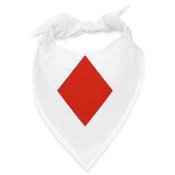 Poker - Bandana - Weiß - Vorne