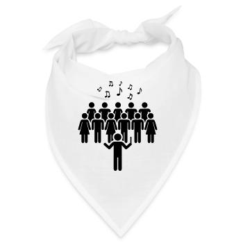 Chor - Bandana - Weiß - Vorne