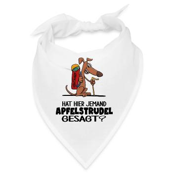servus bergwandern apfelstrudel alm berghütte - Bandana - Weiß - Vorne