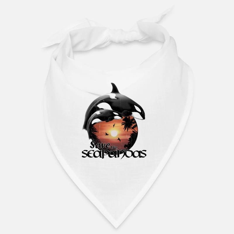 Orca Killerwale - Bandana - Weiß