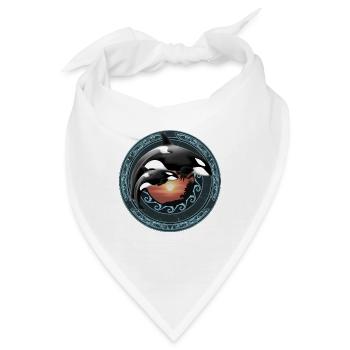 Orca Killerwal - Bandana - Weiß - Vorne