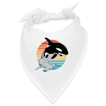Hammerhai Orca - Bandana - Weiß - Vorne