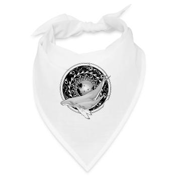 Buckelwale - Bandana - Weiß - Vorne