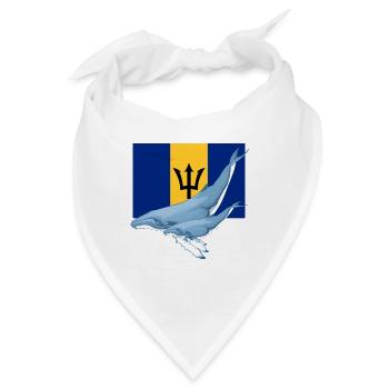 Barbados Flagge - Bandana - Weiß - Vorne