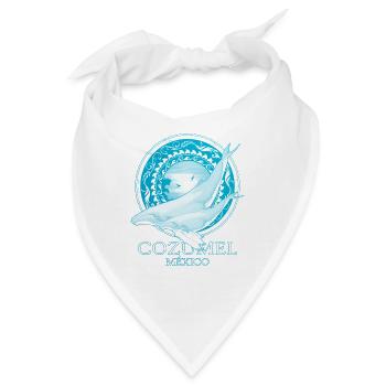 Buckelwale Cozumel Mexiko - Bandana - Weiß - Vorne