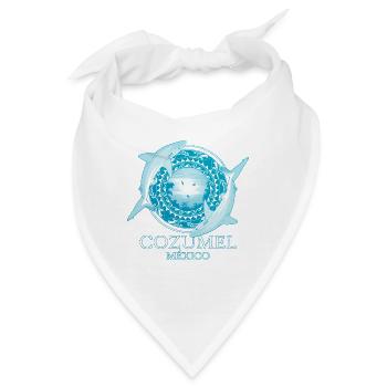 Karibischer Riffhai Cozumel Mexiko - Bandana - Weiß - Vorne