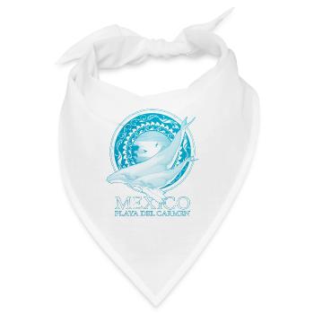 Buckelwale Playa del Carmen - Bandana - Weiß - Vorne