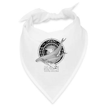 Buckelwale Bali Indonesien - Bandana - Weiß - Vorne