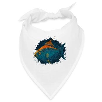 Tiefsee-Liebhaber - Bandana - Weiß - Vorne