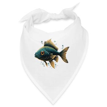 Schöne Fisch Illustration - Bandana - Weiß - Vorne