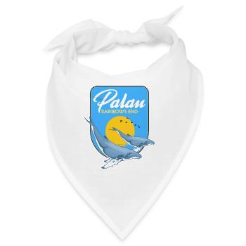 Palau Rainbow's End Buckelwale - Bandana - Weiß - Vorne