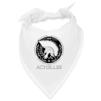 Achilles Griechischer Krieger - Bandana - Weiß - Vorne