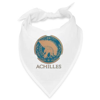 Achilles Griechischer Krieger - Bandana - Weiß - Vorne