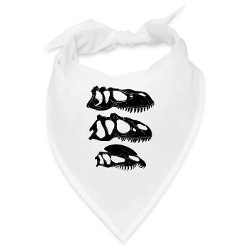 Torvosaurus Allosaurus Dilophosaurus - Bandana - Weiß - Vorne