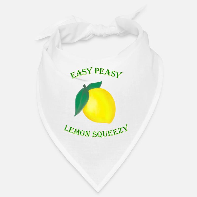 Easy Peasy Lemon Squeezy - Bandana - Weiß
