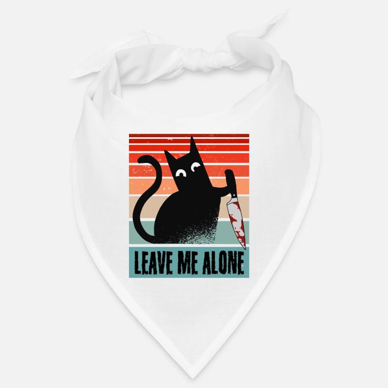 Lass mich in Ruhe, Katze mit Messer Bandana