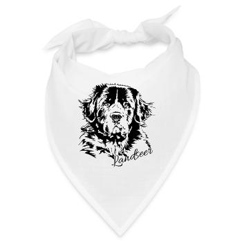 LANDSEER Portrait Hund Wilsigns Hunde - Bandana - Weiß - Vorne