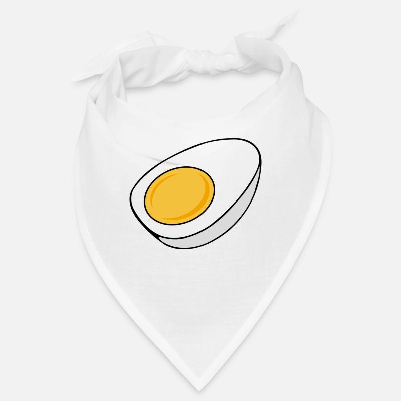 Egg cooked half divided Bandana