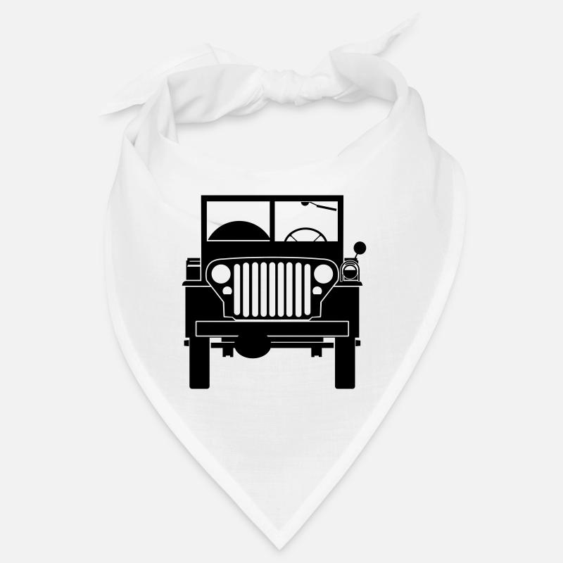 Willys MB avant - Bandana - blanc