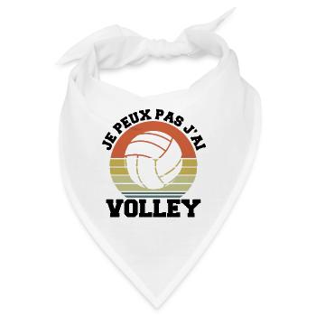 Ich kann nicht Ich habe Volley Humor Geschenk - Bandana - Weiß - Vorne
