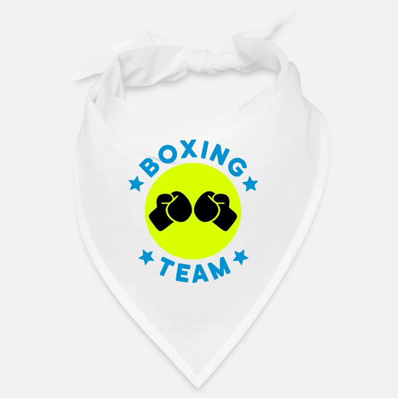 Équipe de boxe (gants de boxe, cercle, étoiles) Bandana