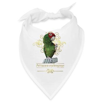 Rotkopf-Papagei - Bandana - Weiß - Vorne