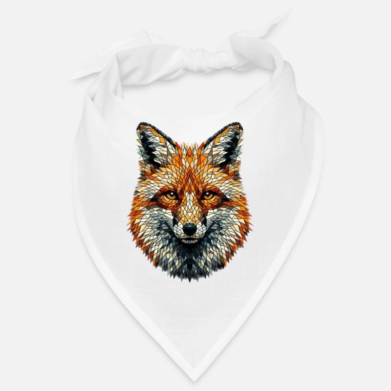 Fox in mosaic style Bandana