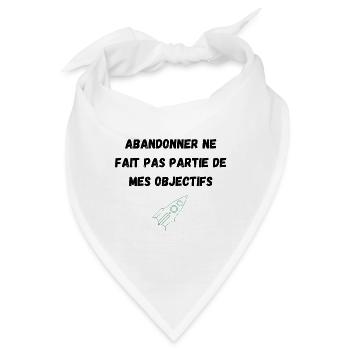 Aufgeben ist nicht eines meiner Ziele - Bandana - Weiß - Vorne