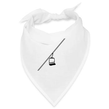 Skilift Ski Winter - Bandana - Weiß - Vorne