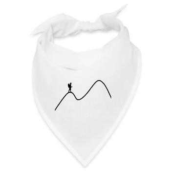 Berge Wandern Alpen - Bandana - Weiß - Vorne