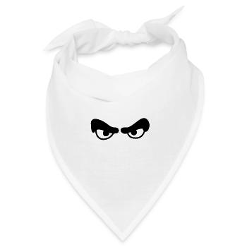 Cartoon Augen Comic - Bandana - Weiß - Vorne