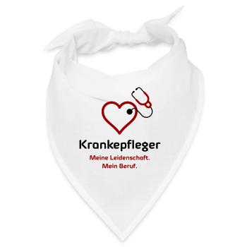 Krankenpfleger - Bandana - Weiß - Vorne