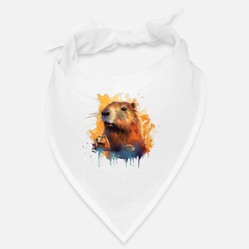 Capybara - Bandana - Weiß