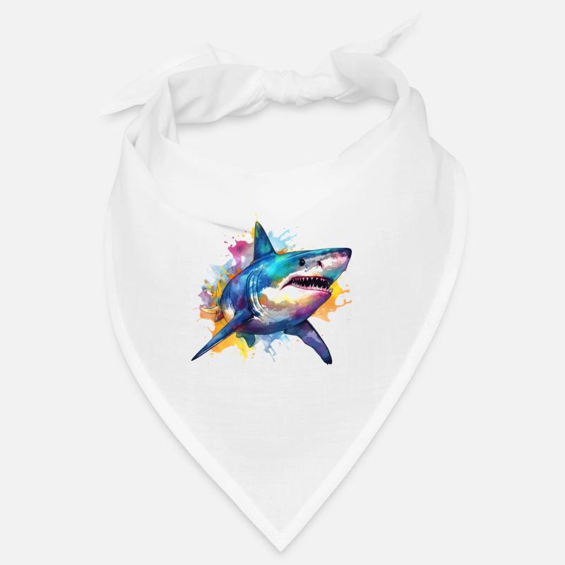 Aquarelle de requin Bandana