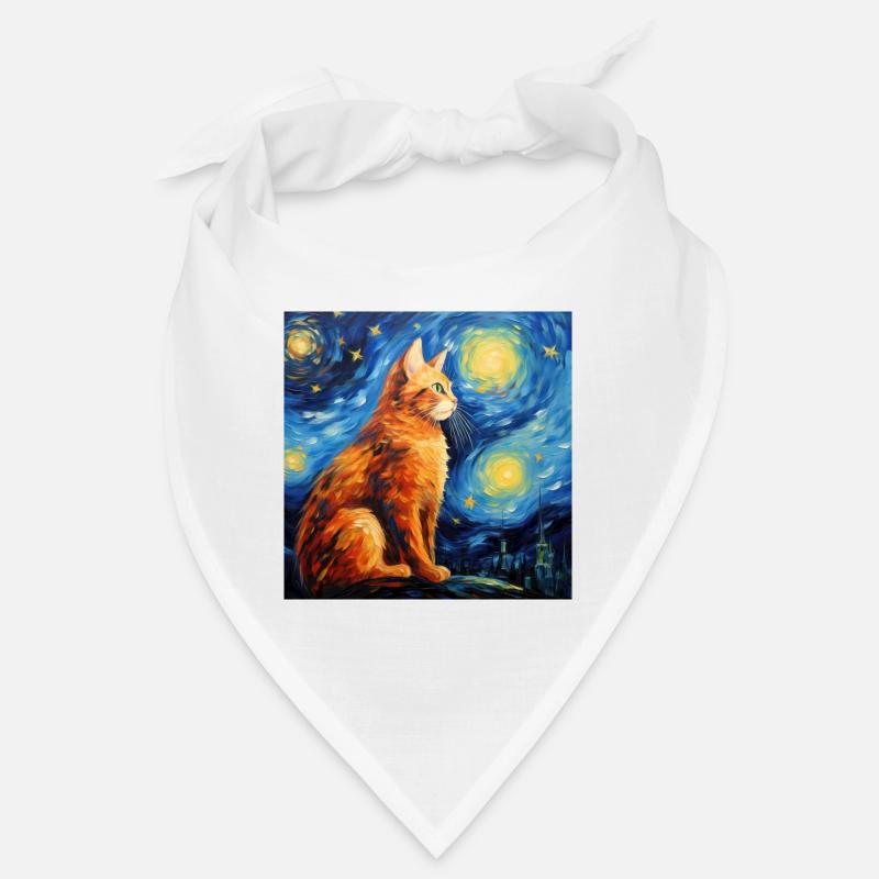 Chat, Motif De Chat Bandana