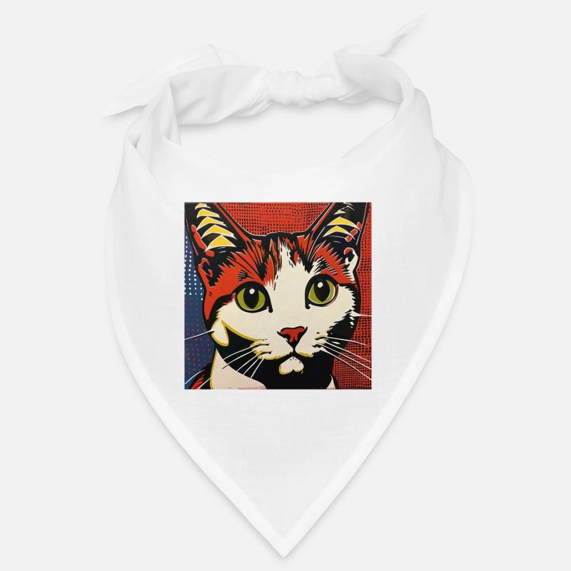 cat, cat motif, comic, gift, gift ideas Bandana