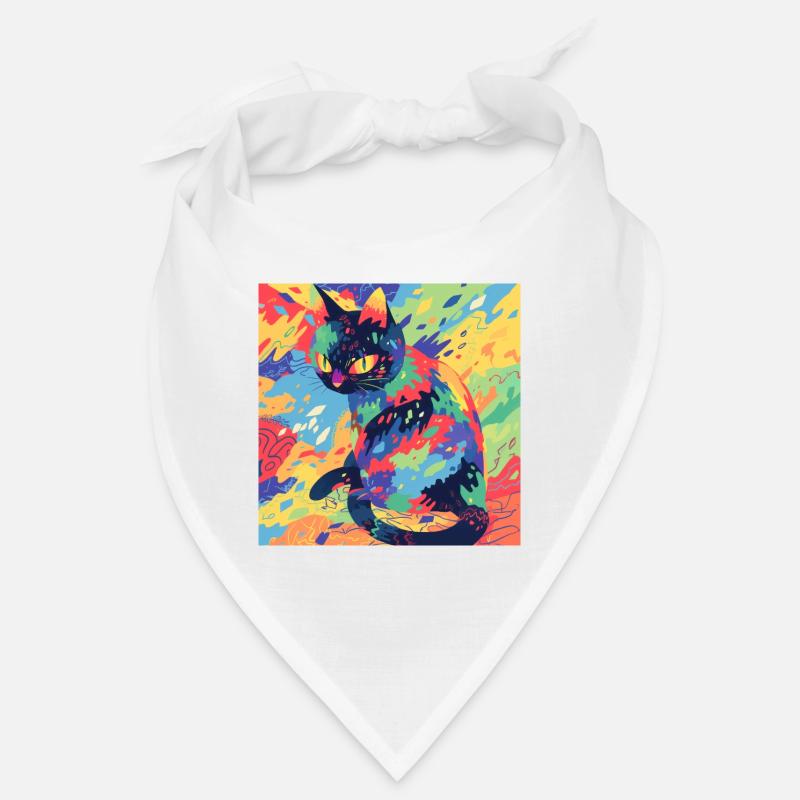 Chat, Motif De Chat Bandana