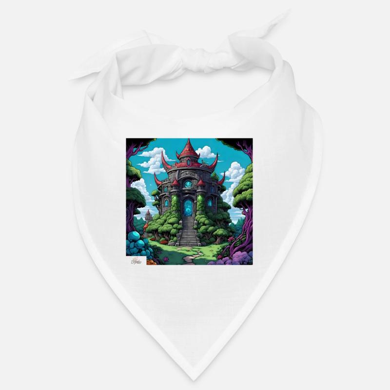 Tempel im Comic-Stil Bandana