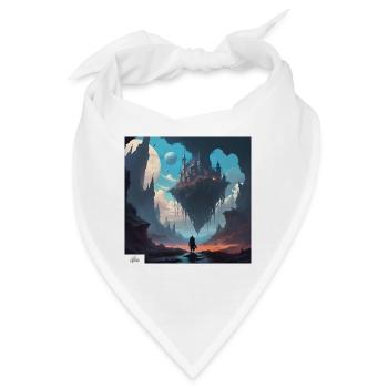 Fliegende Festung Traumlandschaft - Bandana - Weiß - Vorne