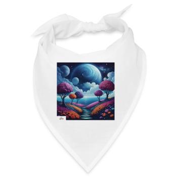 Weg der Harmonie Traumlandschaft - Bandana - Weiß - Vorne