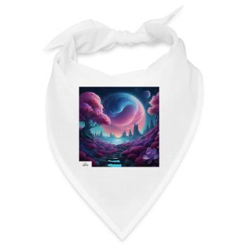 Epische himmlische Traumlandschaft - Bandana - Weiß - Vorne
