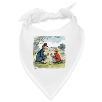 Ältere Freunde zusammen - Bandana - Weiß - Vorne