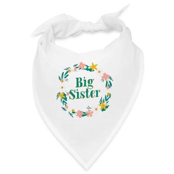 big sister - große Schwester - Bandana - Weiß - Vorne