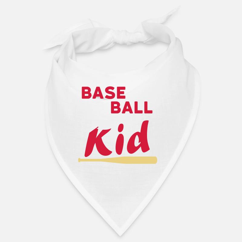 Baseball kid (game ball, cap, baseball bat) Bandana