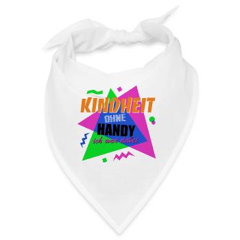Kindheit ohne Handy - Ich war dabei - Bandana - Weiß - Vorne