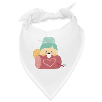 BEAVER IN LOVE - Bandana - Weiß - Vorne
