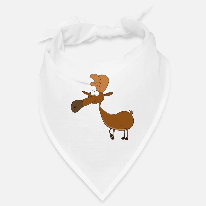 Lustiger Elch Comic in Farbe Bandana