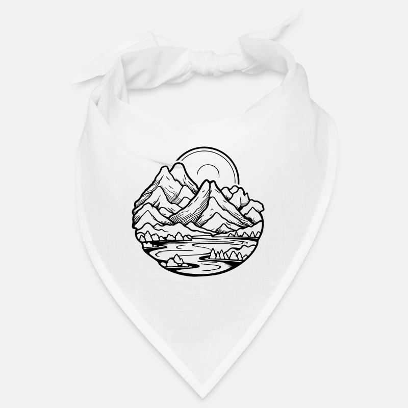 Berge Landschaft Bandana